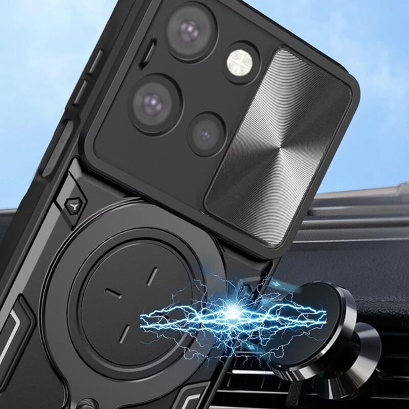 Husa Motorola Edge 70 Fusion Techsuit CamGuard Pro, negru