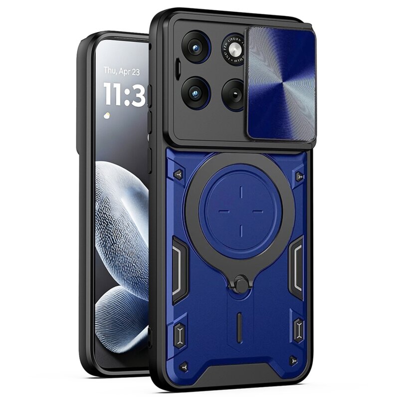 Husa Motorola Edge 70 Fusion Techsuit CamGuard Pro, albastru