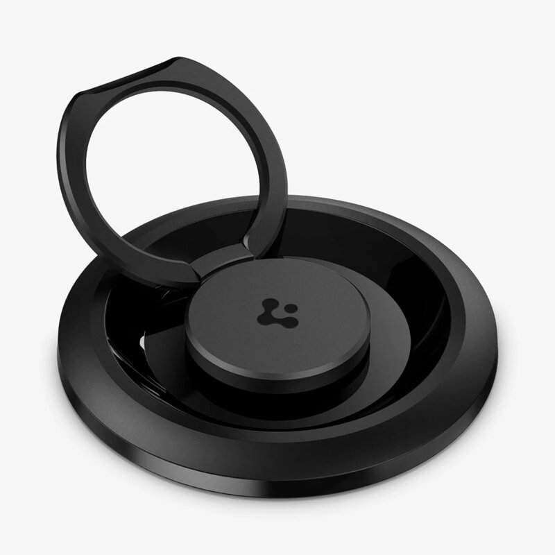 Inel magnetic, suport telefon MagSafe Spigen O-Mag OM100, negru
