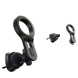 Suport de telefon auto magnetic Lisen, rotativ 360°, negru