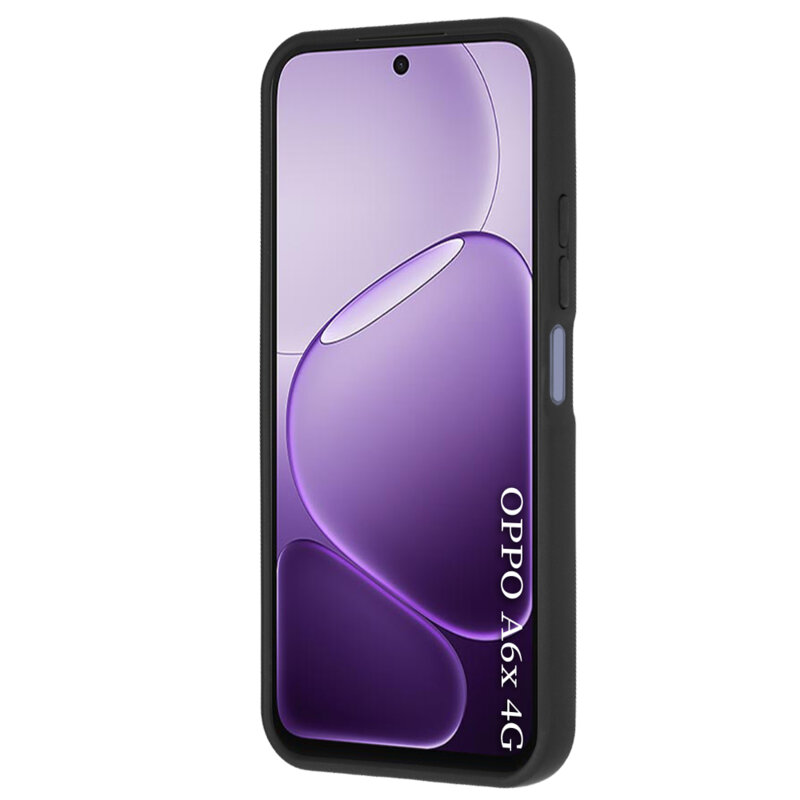 Husa Oppo A6x 4G Techsuit Glinth cu inel suport stand magnetic, negru