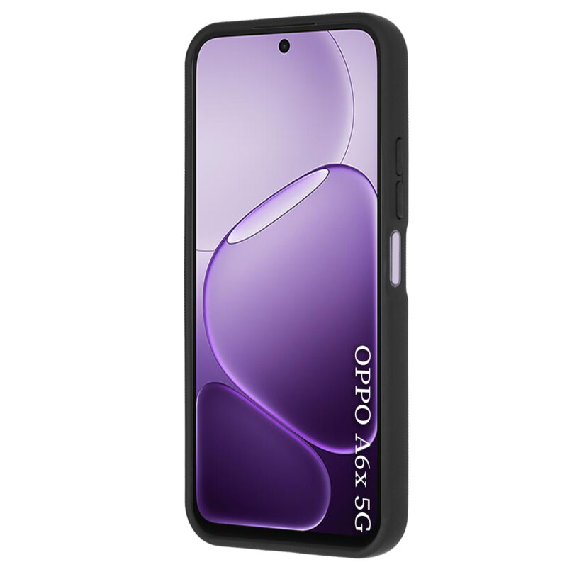 Husa Oppo A6x 5G Techsuit Glinth cu inel suport stand magnetic, negru