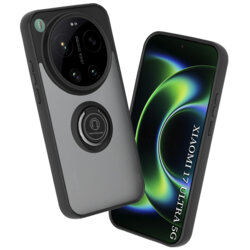 Husa Xiaomi 17 Ultra Techsuit Glinth cu inel suport stand magnetic, negru