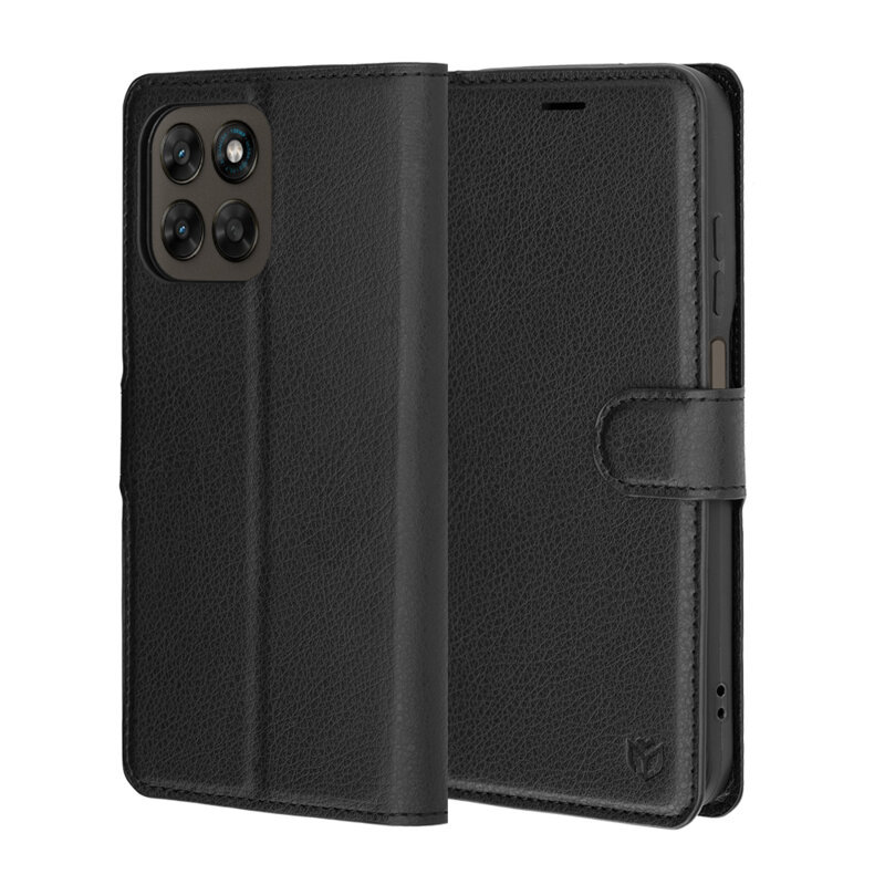 Husa Motorola Moto G77 Techsuit Leather Folio, negru