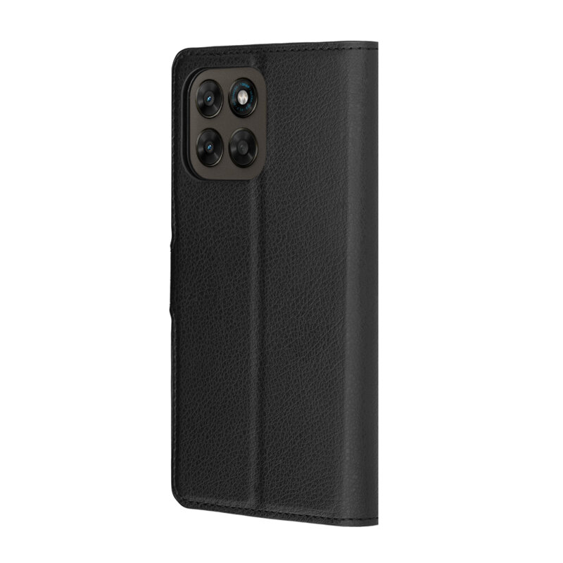 Husa Motorola Moto G77 Techsuit Leather Folio, negru