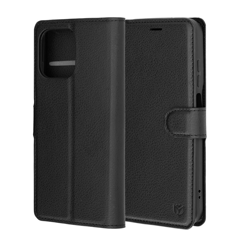 Husa Motorola Moto G77 Techsuit Leather Folio, negru