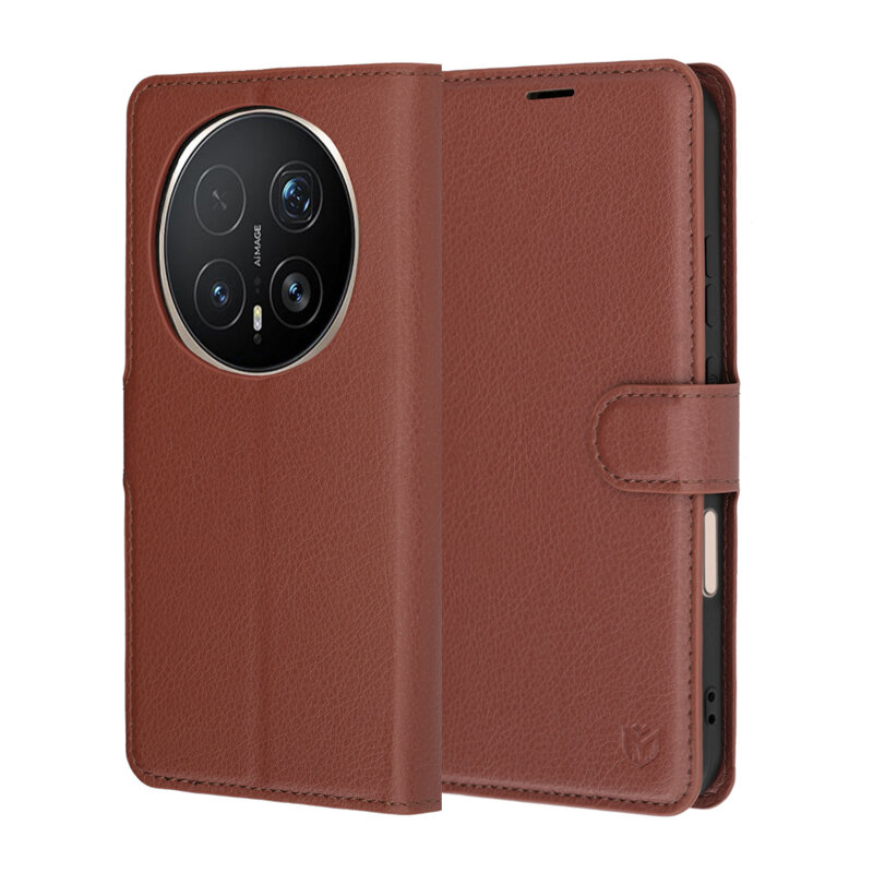 Husa Honor Magic8 Pro Techsuit Leather Folio, maro