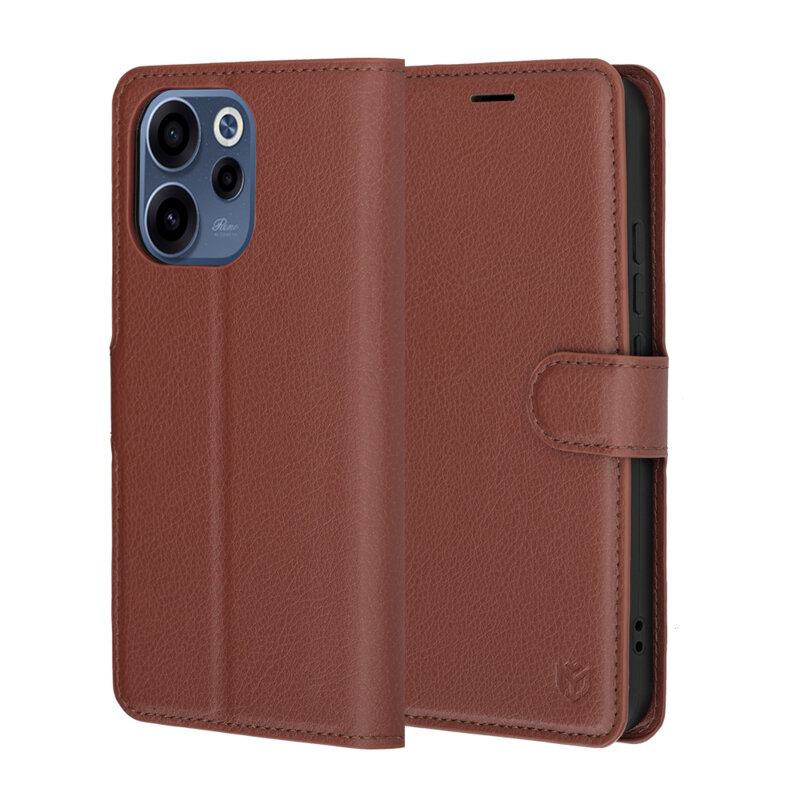 Husa Oppo Reno15 F Techsuit Leather Folio, maro