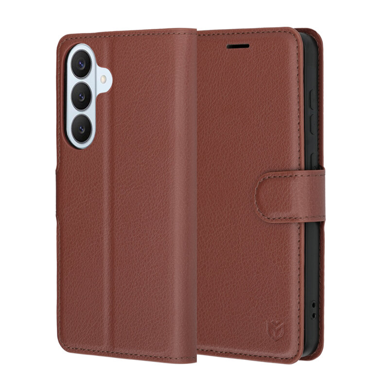 Husa Samsung Galaxy S26 Plus Techsuit Leather Folio, maro