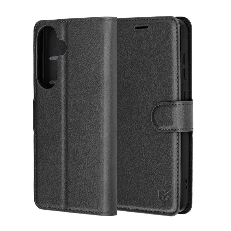 Husa Samsung Galaxy S26 Techsuit Leather Folio, negru