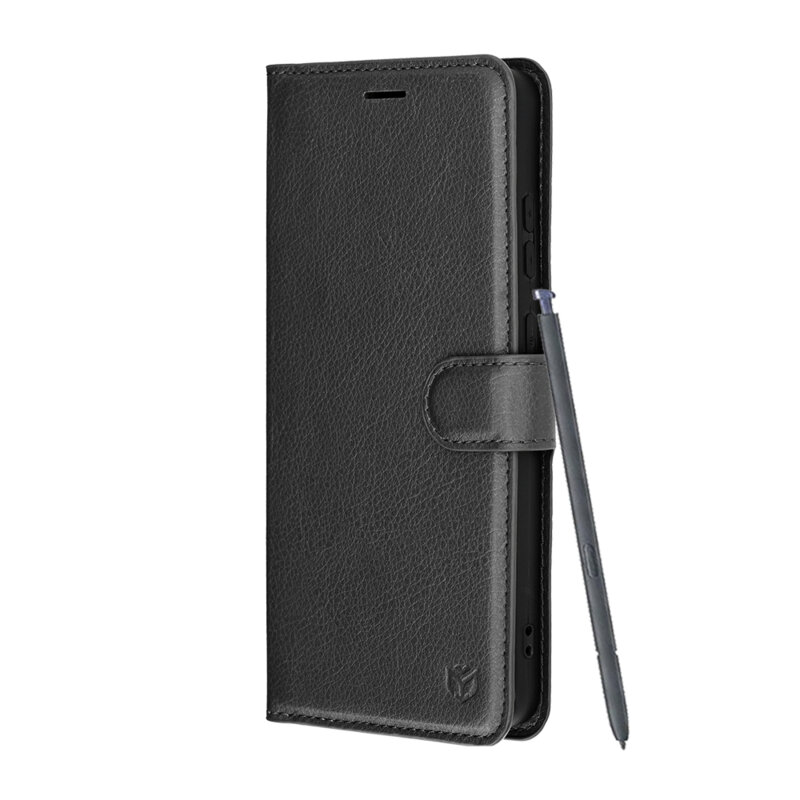 Husa Samsung Galaxy S26 Ultra Techsuit Leather Folio, negru
