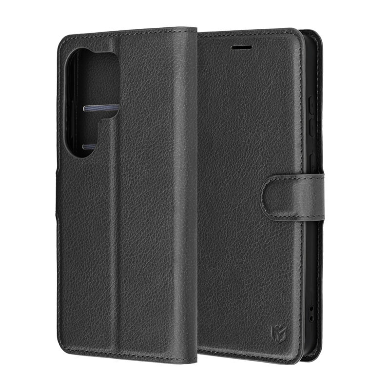 Husa Samsung Galaxy S26 Ultra Techsuit Leather Folio, negru