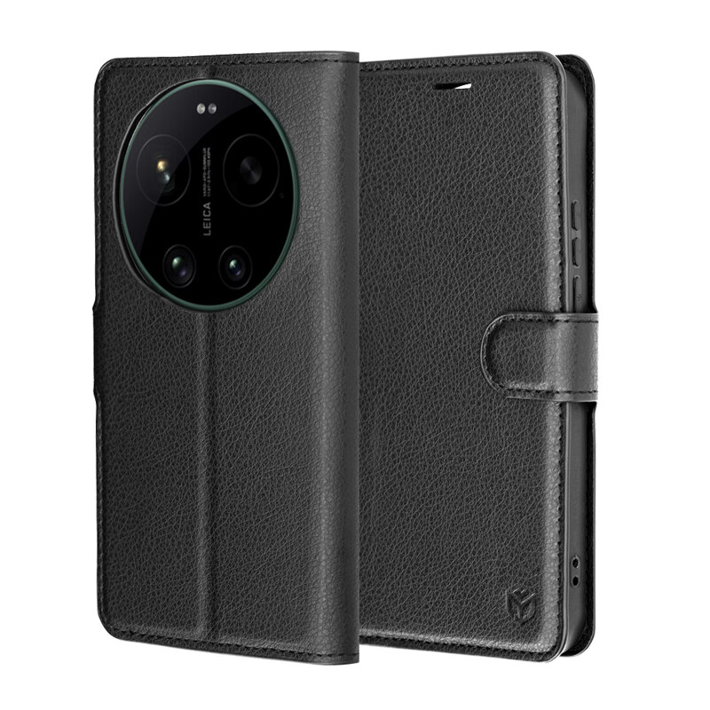 Husa Xiaomi 17 Ultra Techsuit Leather Folio, negru