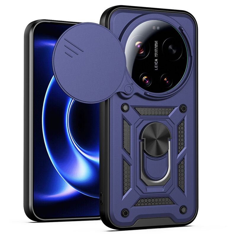 Husa Xiaomi 17 Ultra protectie camera Techsuit CamShield Series, albastru