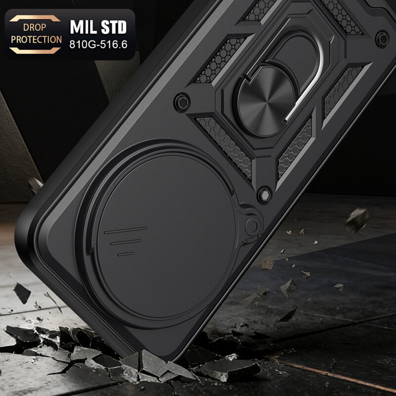 Husa Xiaomi 17 Ultra protectie camera Techsuit CamShield Series, albastru