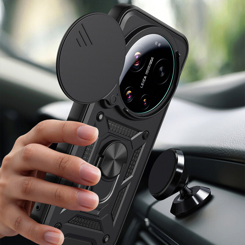 Husa Xiaomi 17 Ultra protectie camera Techsuit CamShield Series, negru