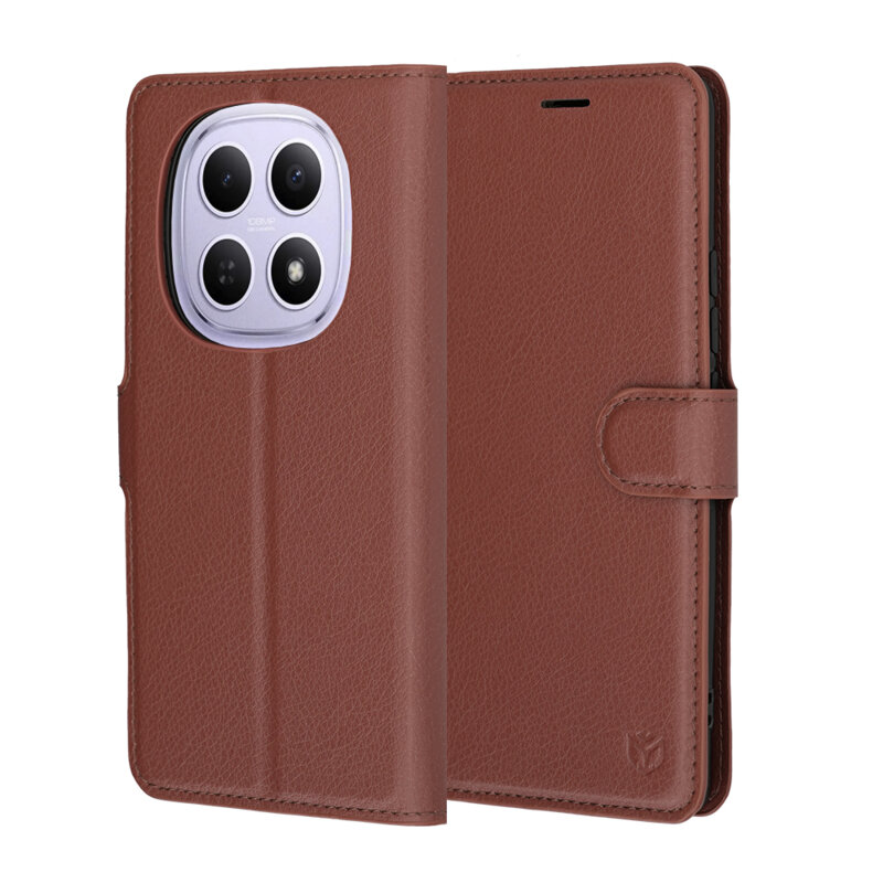 Husa Xiaomi Redmi Note 15 5G Techsuit Leather Folio, maro