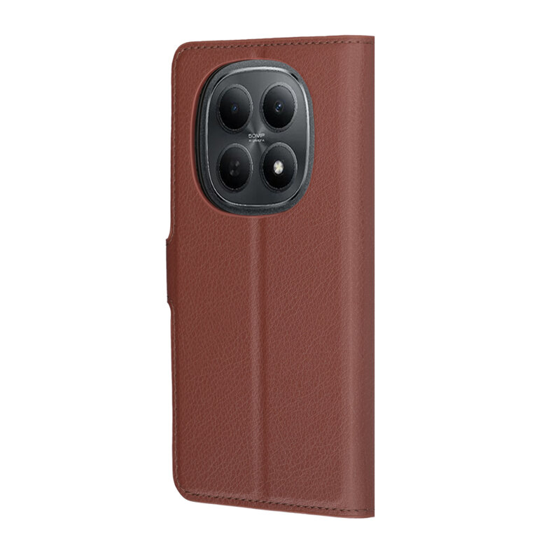 Husa Xiaomi Poco M8 5G Techsuit Leather Folio, maro