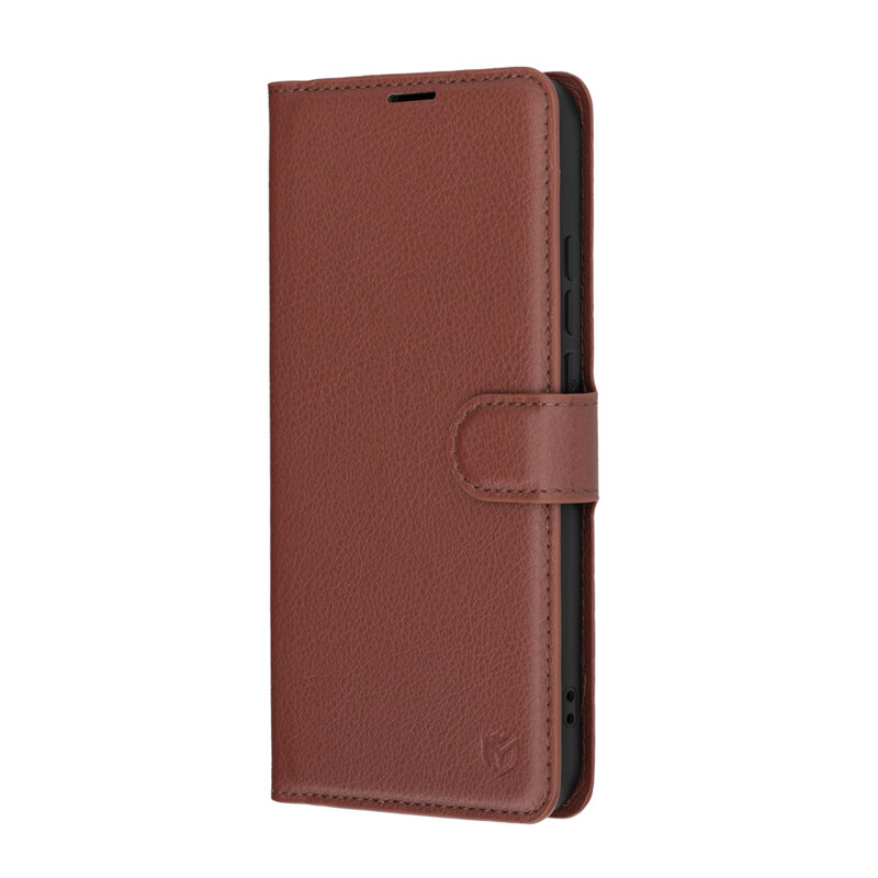 Husa Xiaomi Redmi Note 15 Pro 5G Techsuit Leather Folio, maro