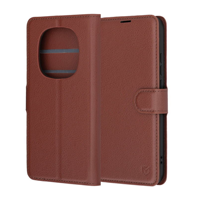 Husa Xiaomi Redmi Note 15 Pro 5G Techsuit Leather Folio, maro