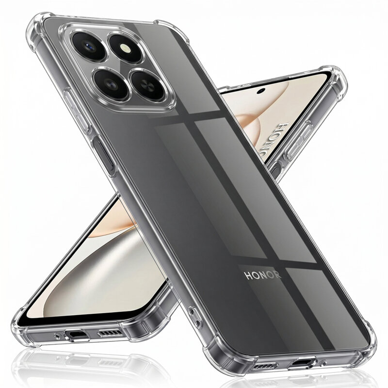 Husa Honor 400 Smart 5G Techsuit Shockproof Clear Silicone, transparenta