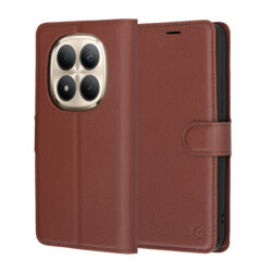 Husa Xiaomi Redmi Note 15 Pro+ 5G Techsuit Leather Folio, maro