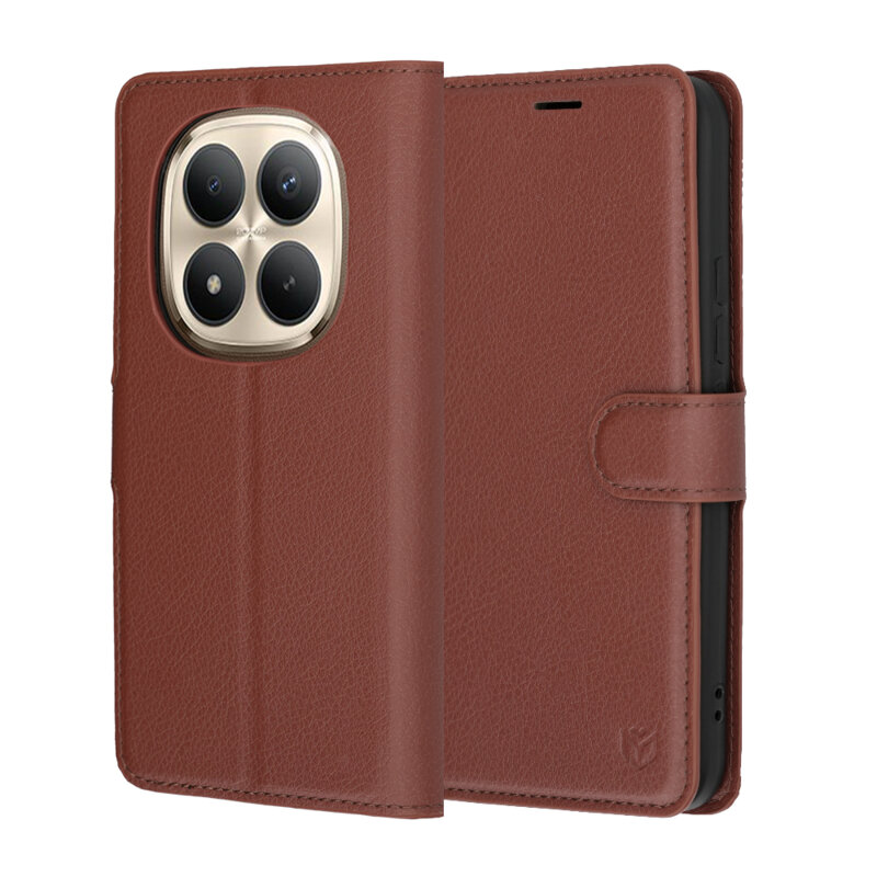 Husa Xiaomi Redmi Note 15 Pro+ 5G Techsuit Leather Folio, maro
