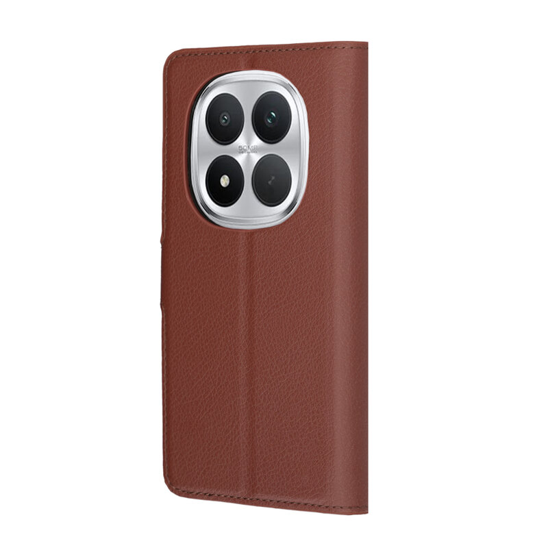 Husa Xiaomi Poco M8 Pro 5G Techsuit Leather Folio, maro