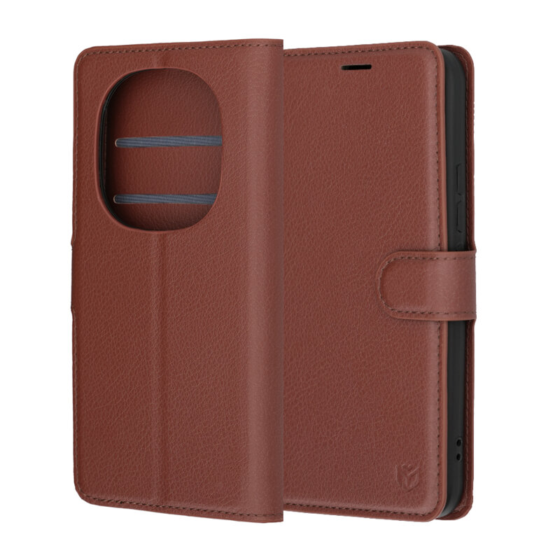 Husa Xiaomi Poco M8 Pro 5G Techsuit Leather Folio, maro