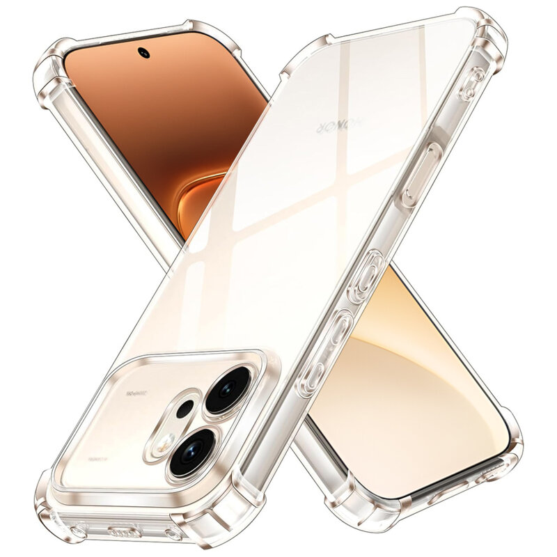Husa Honor 600 Techsuit Shockproof Clear Silicone, transparenta