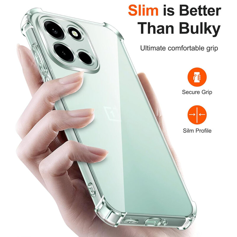 Husa OnePlus Nord 6 Techsuit Shockproof Clear Silicone, transparenta