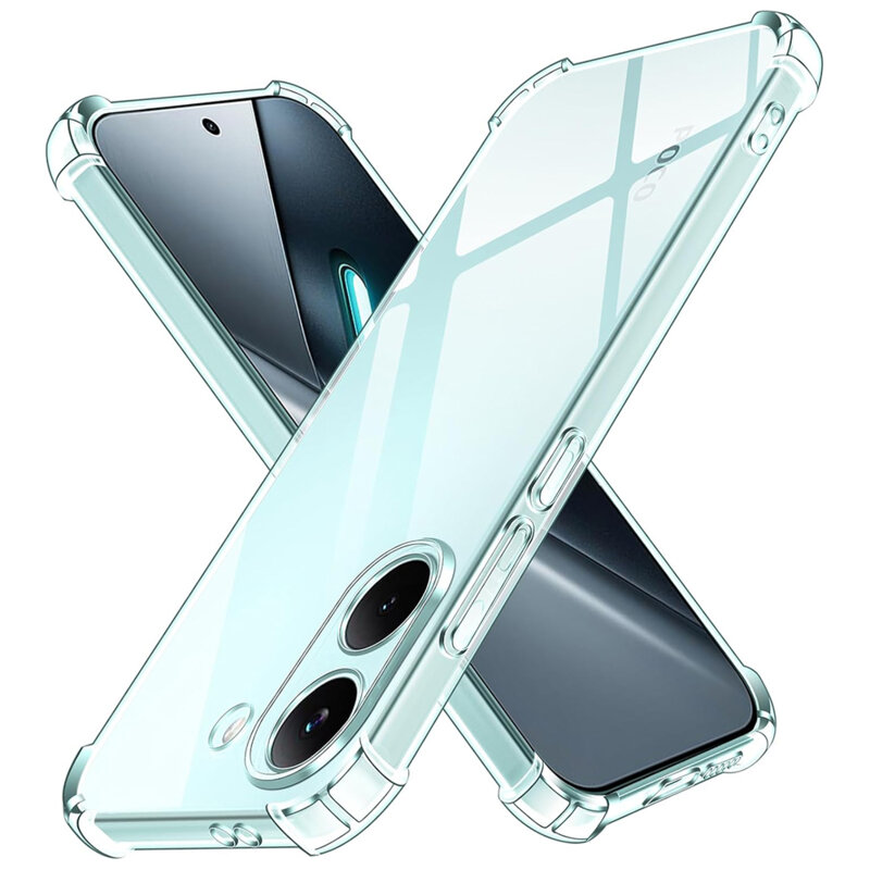 Husa Xiaomi Poco X8 Pro Techsuit Shockproof Clear Silicone, transparenta