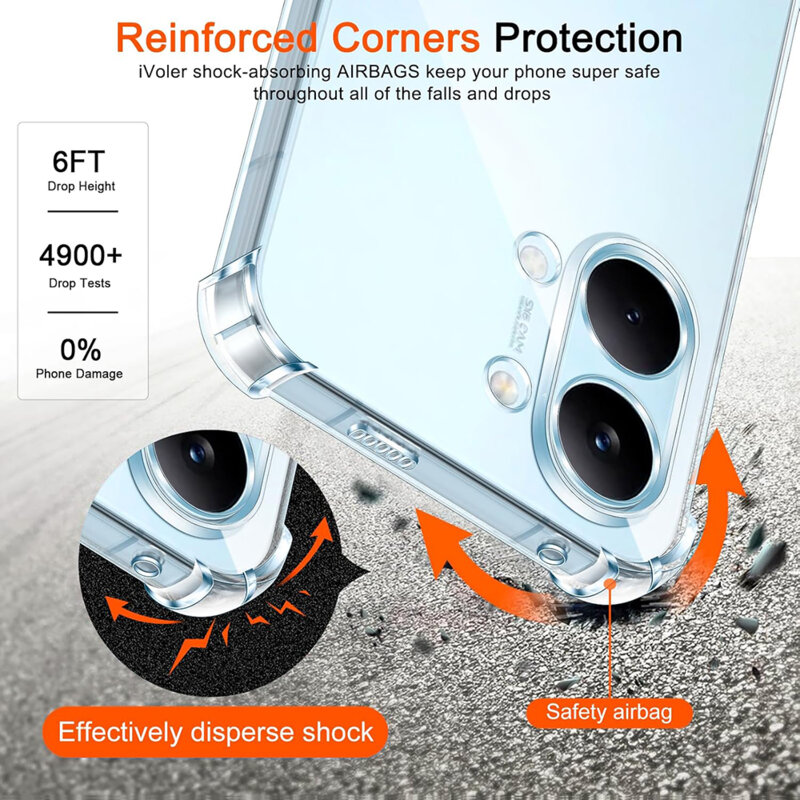 Husa Xiaomi Poco X8 Pro Max Techsuit Shockproof Clear Silicone, transparenta