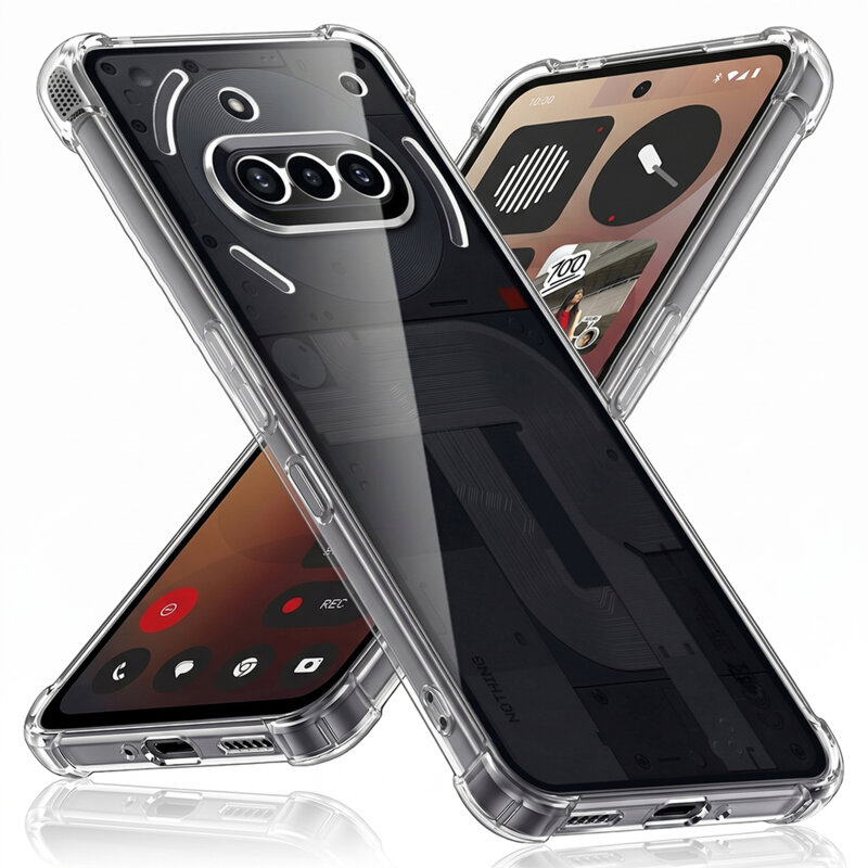 Husa Nothing Phone (3a) Techsuit Shockproof Clear Silicone, transparenta