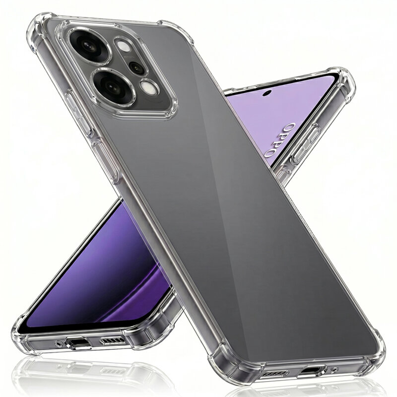 Husa Oppo Reno14 Pro Techsuit Shockproof Clear Silicone, transparenta