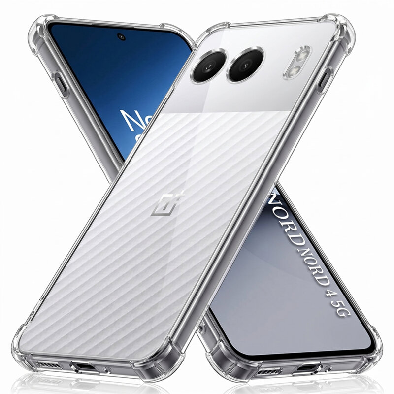 Husa OnePlus Nord 4 Techsuit Shockproof Clear Silicone, transparenta