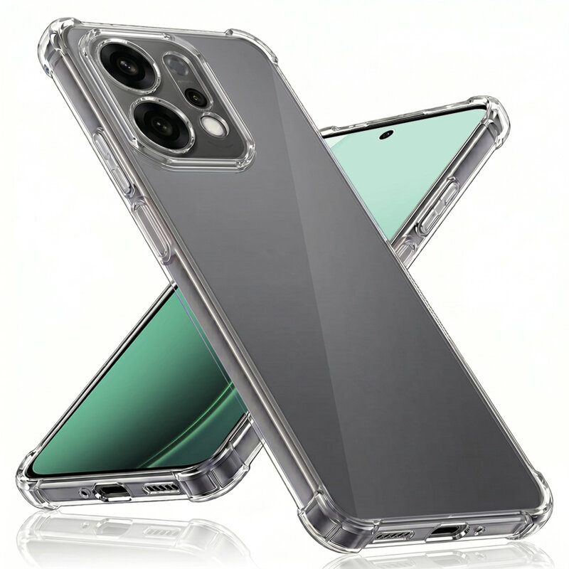 Husa Oppo Reno14 Techsuit Shockproof Clear Silicone, transparenta