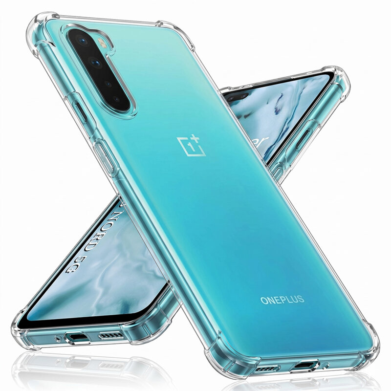 Husa OnePlus Nord 5G Techsuit Shockproof Clear Silicone, transparenta