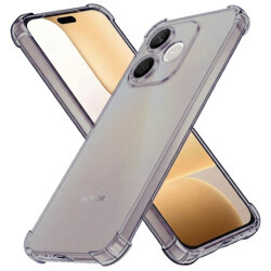 Husa Honor 600 Lite Techsuit Shockproof Clear Silicone, fumuriu