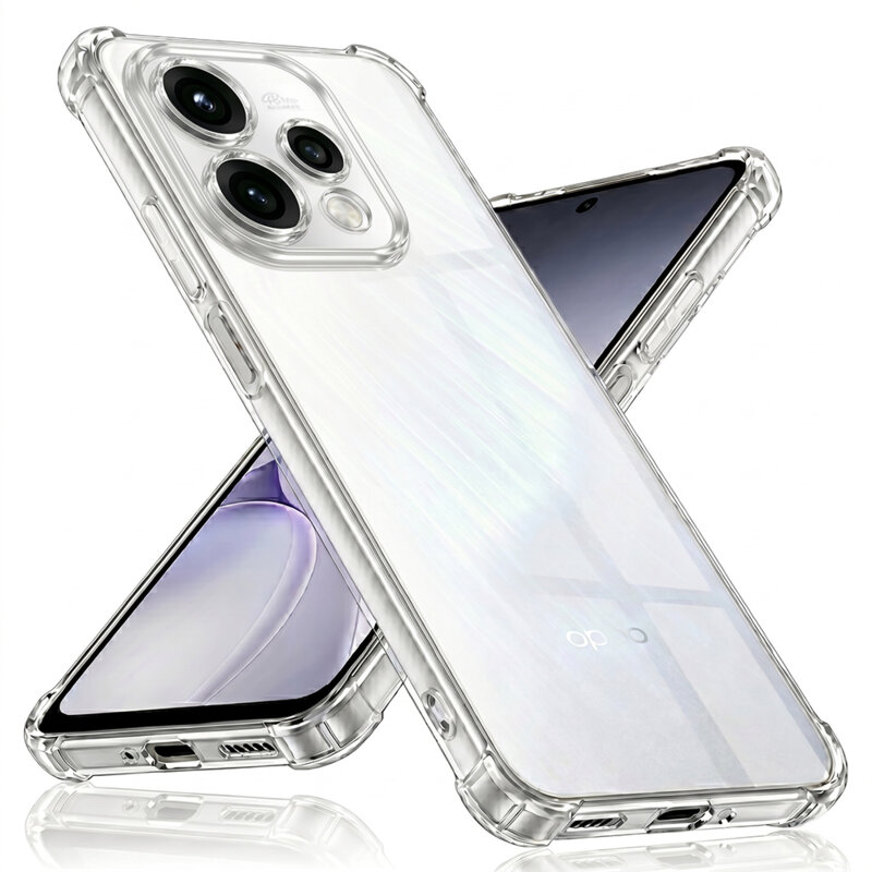 Husa Oppo Reno15 Techsuit Shockproof Clear Silicone, transparenta