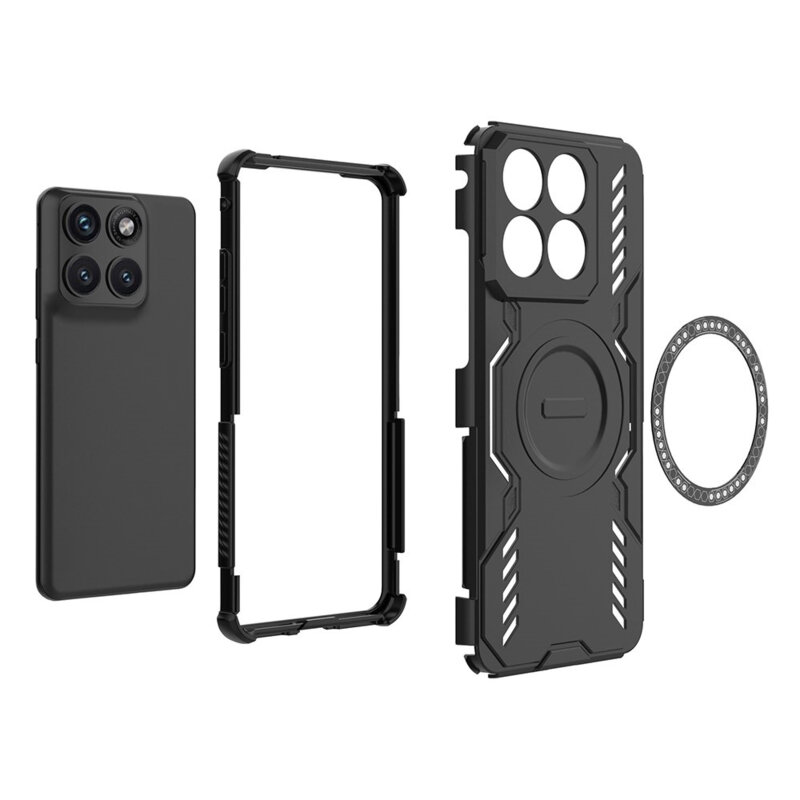 Husa Motorola Edge 70 Fusion Techsuit ArmorMag Case, negru