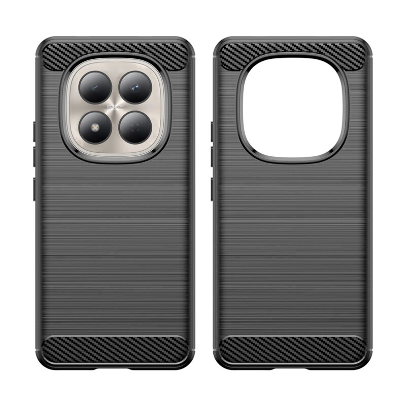 Husa Xiaomi Redmi Note 15 Pro 4G Techsuit Carbon Silicone, negru