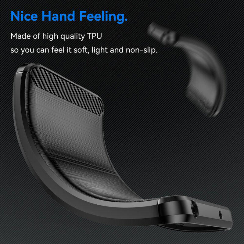 Husa Xiaomi Redmi Note 15 Pro 4G Techsuit Carbon Silicone, negru