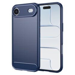 Husa iPhone 17 Air Techsuit Carbon Silicone, albastru