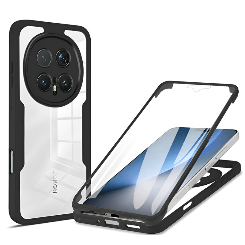 Husa 360° Honor Magic8 Pro Techsuit ColorVerse, negru