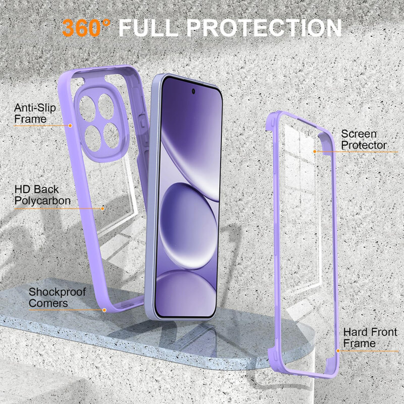Husa 360° Honor 600 Lite Techsuit ColorVerse, mov