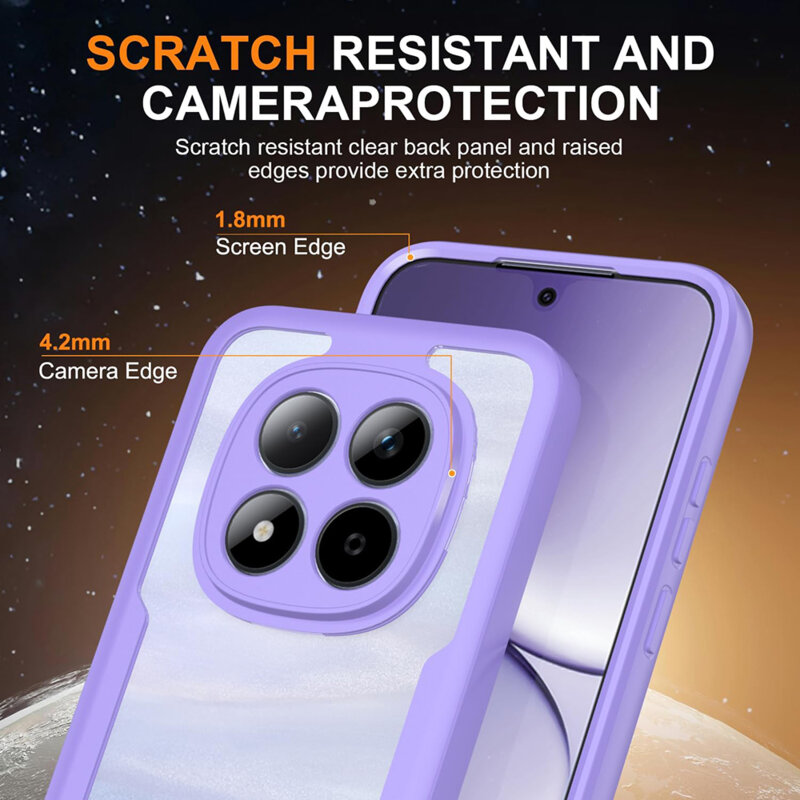 Husa 360° Honor 600 Lite Techsuit ColorVerse, mov