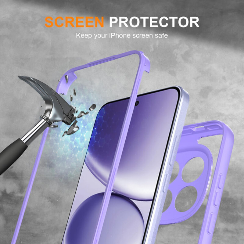 Husa 360° Honor 600 Lite Techsuit ColorVerse, mov