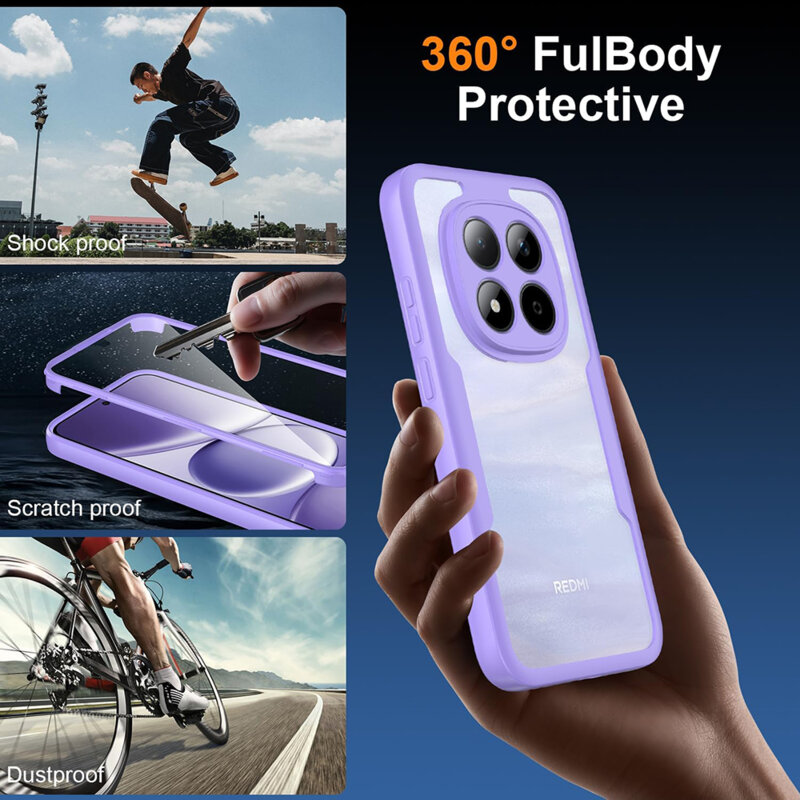 Husa 360° Honor 600 Lite Techsuit ColorVerse, mov