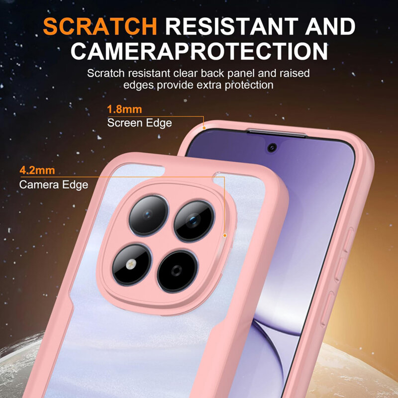 Husa 360° Honor 600 Lite Techsuit ColorVerse, roz